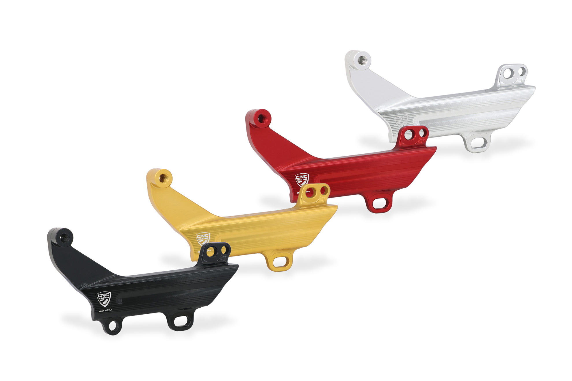 CNC Racing Billet Rear Reservoir Mount And Brake Line Cover for Ducati